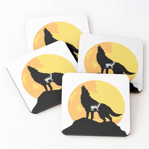 Item preview, Wolf Howling at the Golden Moon designed and sold by Divichan.
