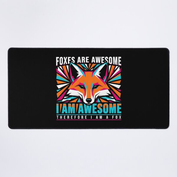Item preview, Foxes Are Awesome I am Awesome Therefore I am A Fox Cute Fox and Animal Lover designed and sold by Redgiant87x.