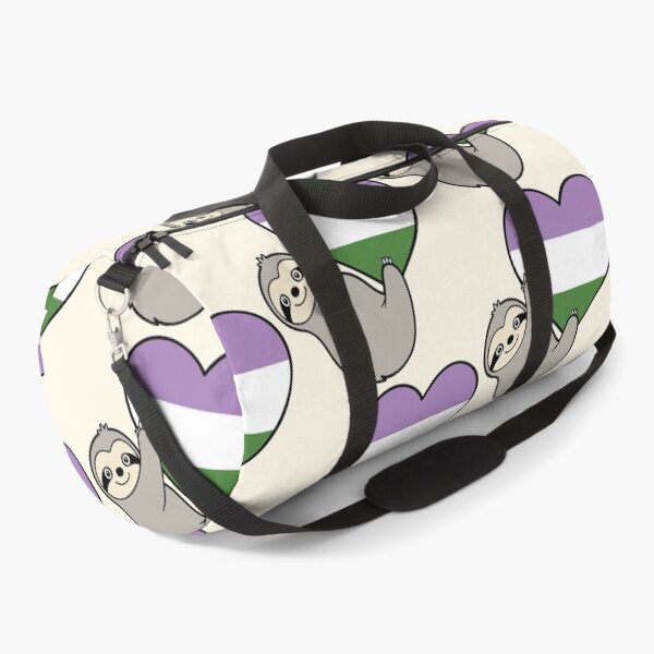 Item preview, Genderqueer Pride Sloth Hugging Heart – LGBTQ+ Pride Design designed and sold by Cannaxes Studio.