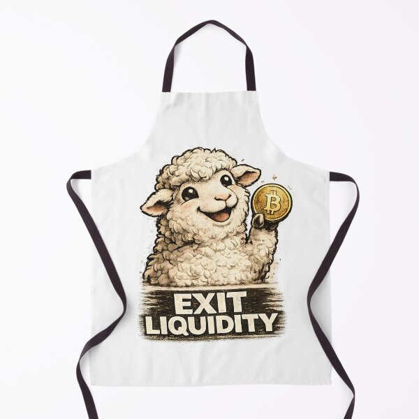 Item preview, Exit Liquidity Funny Crypto Sheep Meme designed and sold by DryHumorPrints.