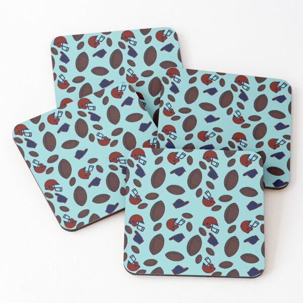 Item preview, Football seamless pattern red and blue designed and sold by SeamlessArtists.
