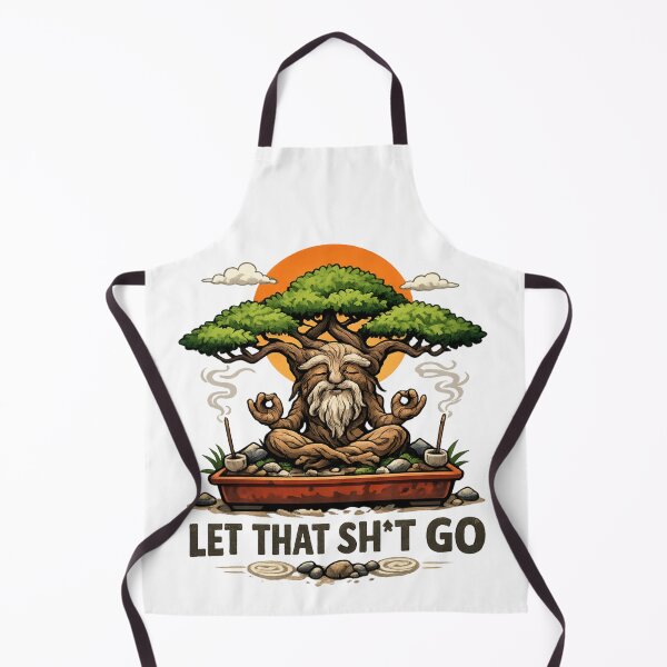 Item preview, Let That Sh*t Go – Zen Bonsai Tree Meditation Humor  designed and sold by SidTastic .