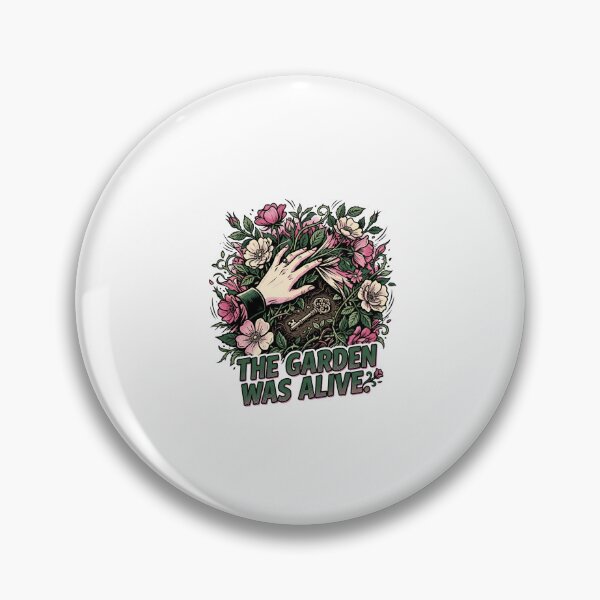 Item preview, The Garden Was Alive Secret Garden Hand and Key Sketch designed and sold by Fenay Designs.