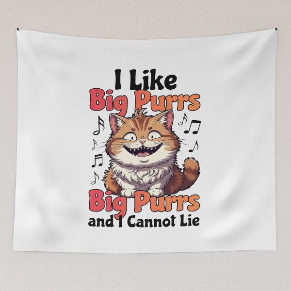 Item preview, I Like Big Purrs and I Cannot Lie Funny Cat Music Quote designed and sold by ZadTicaret.