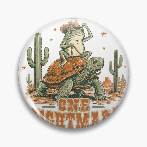 Item preview, Living The Dream One Nightmare At A Time Frog Riding Turtle designed and sold by Region.