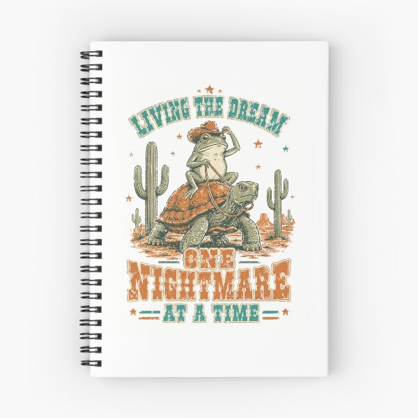Item preview, Living The Dream One Nightmare At A Time Frog Riding Turtle designed and sold by Region.