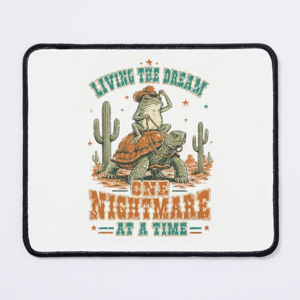 Item preview, Living The Dream One Nightmare At A Time Frog Riding Turtle designed and sold by Region.