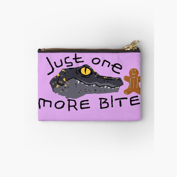 Item preview, Just One More Bite – Funny Crocodile & Gingerbread Cookie Cartoon Design designed and sold by RushVibeWear.