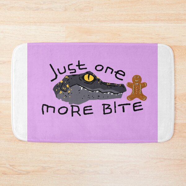 Item preview, Just One More Bite – Funny Crocodile & Gingerbread Cookie Cartoon Design designed and sold by RushVibeWear.