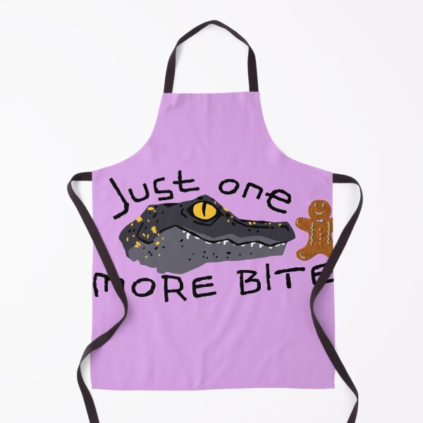 Item preview, Just One More Bite – Funny Crocodile & Gingerbread Cookie Cartoon Design designed and sold by RushVibeWear.