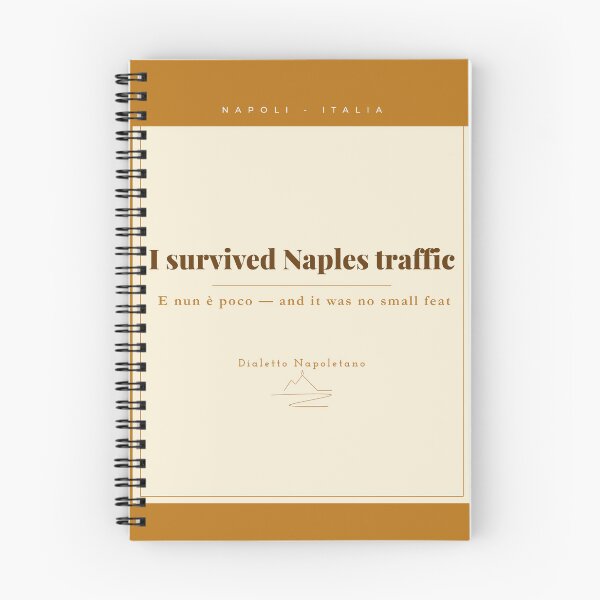 Item preview, I Survived Naples Traffic — Funny Naples Souvenir Vintage Print Italy designed and sold by vesuviovibes.