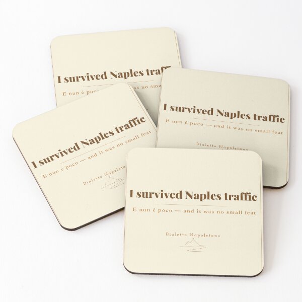 Item preview, I Survived Naples Traffic — Funny Naples Souvenir Vintage Print Italy designed and sold by vesuviovibes.