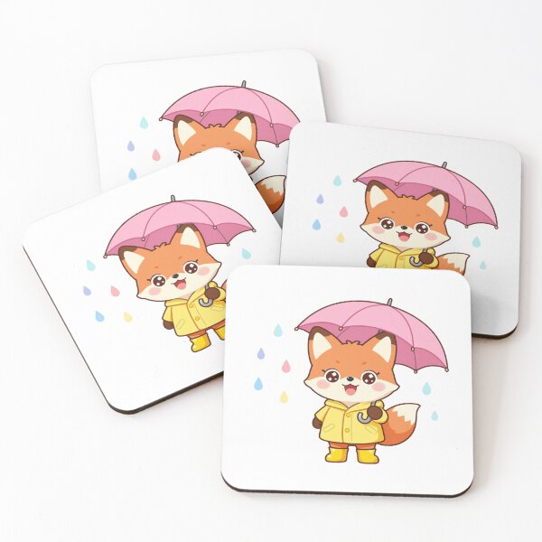 Item preview, Cute Rainy day Fox. designed and sold by Webinath.