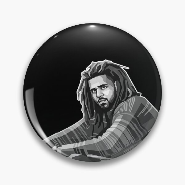 Aperçu de l'œuvre J Cole en niveaux de gris créée et vendue par Japanese art.