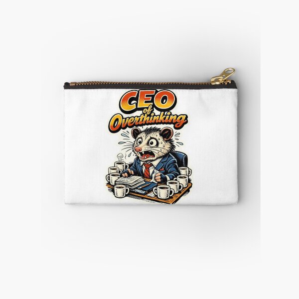 Item preview, CEO of Overthinking Opossum Funny Cartoon designed and sold by Print Loft.