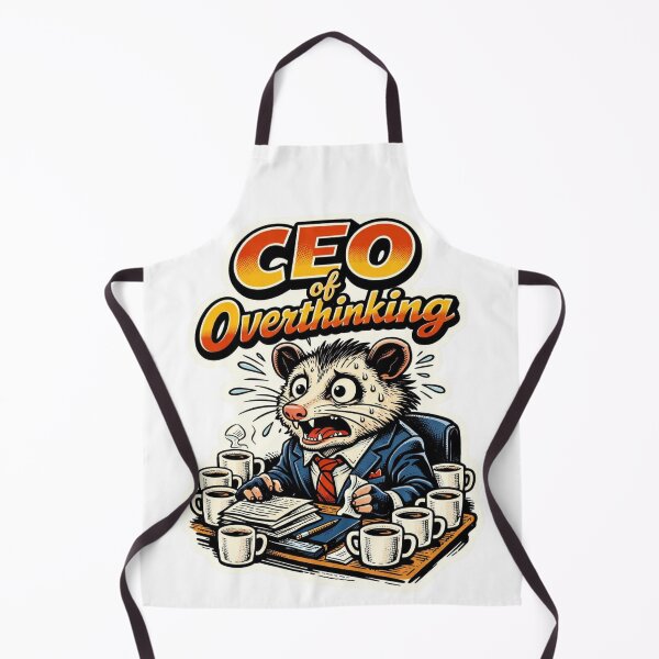 Item preview, CEO of Overthinking Opossum Funny Cartoon designed and sold by Print Loft.