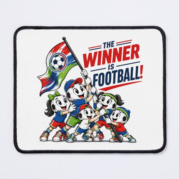 Item preview, FOOTBALL IS THE WINNER designed and sold by Moko7.