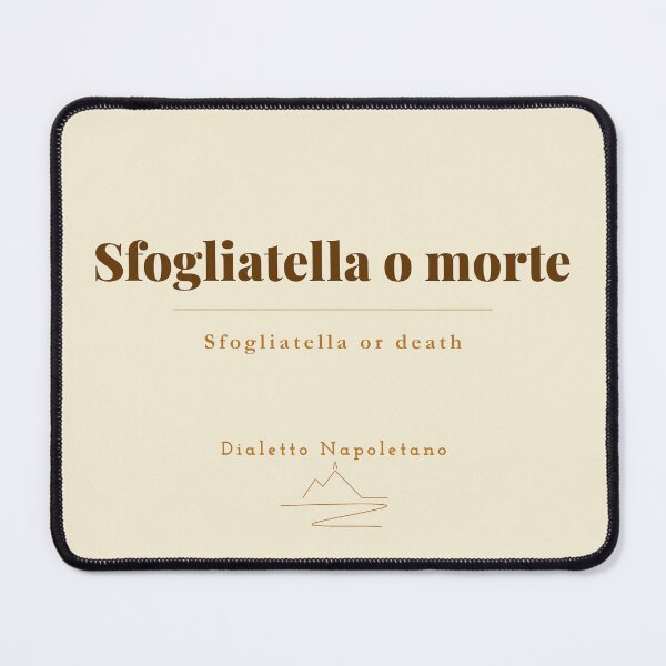 Item preview, Sfogliatella o Morte — Neapolitan Pastry Quote Vintage Print Naples designed and sold by vesuviovibes.