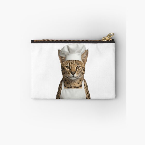 Item preview, Funny Savannah Cat Chef Realistic Animal Cooking Humor Art designed and sold by LazyOwlStore.