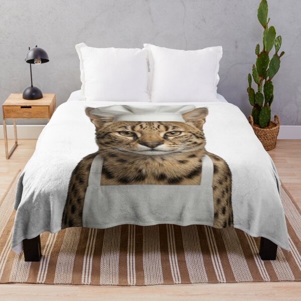Item preview, Funny Savannah Cat Chef Realistic Animal Cooking Humor Art designed and sold by LazyOwlStore.