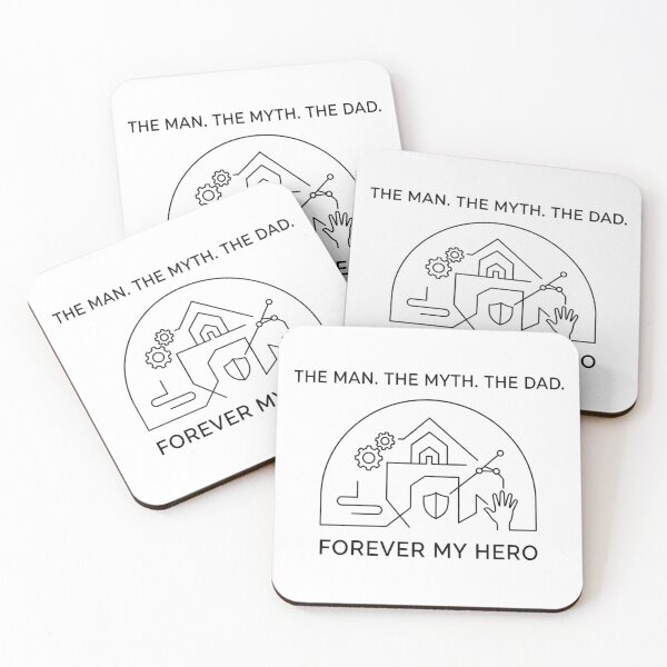 Item preview, The Man The Myth The Dad Minimalist Line Art Father’s Day Tribute Design designed and sold by MartBook.