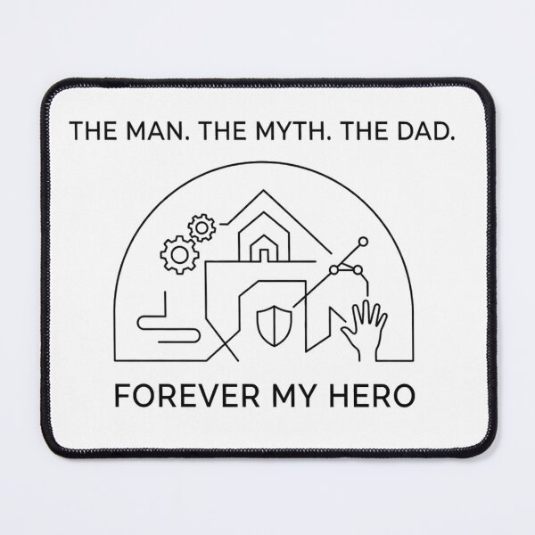 Item preview, The Man The Myth The Dad Minimalist Line Art Father’s Day Tribute Design designed and sold by MartBook.