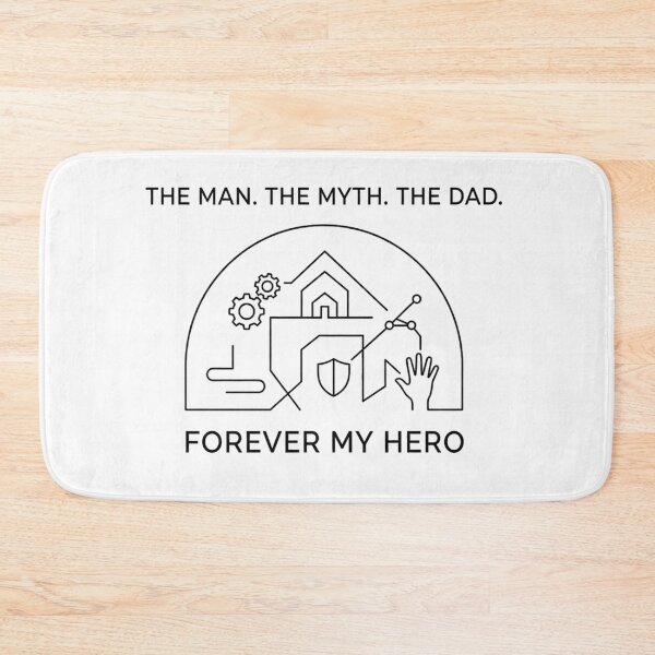 Item preview, The Man The Myth The Dad Minimalist Line Art Father’s Day Tribute Design designed and sold by MartBook.