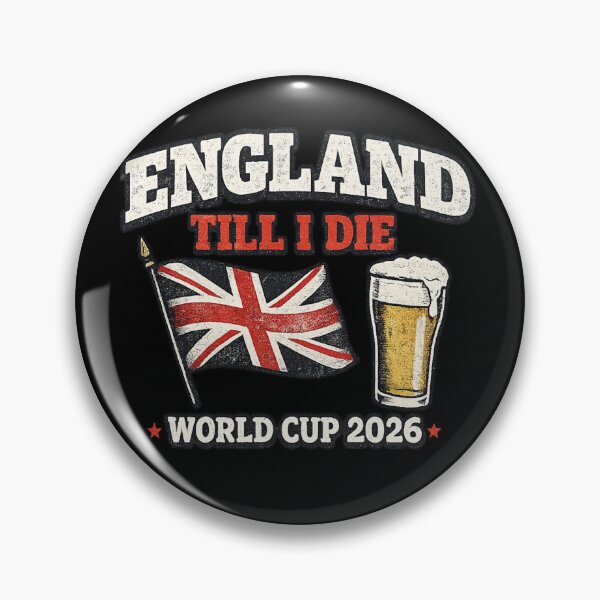 Item preview, England Till I Die – World Cup 2026 Retro Football Fan Shirt designed and sold by ArthUpscale.