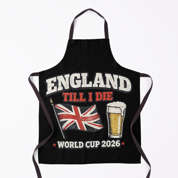 Item preview, England Till I Die – World Cup 2026 Retro Football Fan Shirt designed and sold by ArthUpscale.