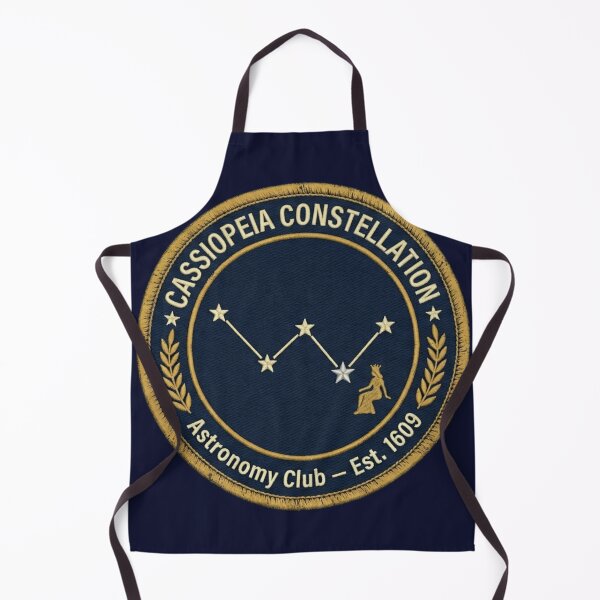 Item preview, Cassiopeia Constellation Vintage Astronomy Badge Patch designed and sold by CalmCapy Co.