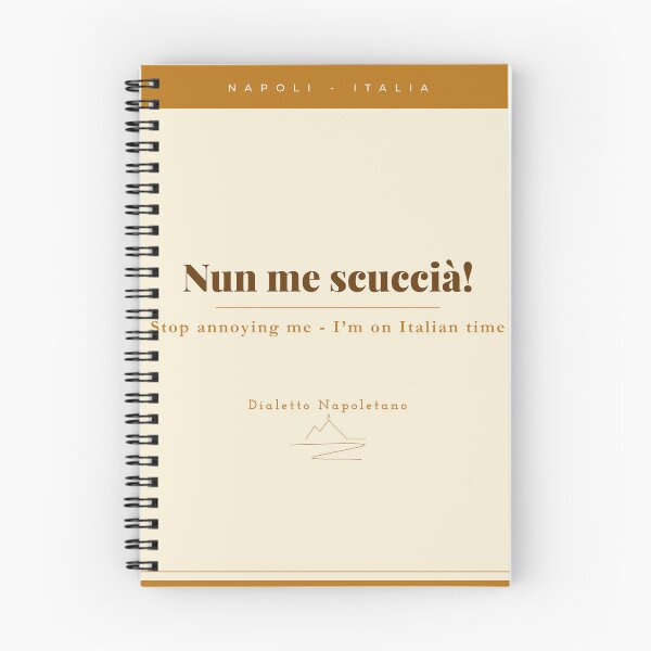 Item preview, Nun Me Scuccia — Neapolitan Dialect Vintage Print Naples Italy designed and sold by vesuviovibes.