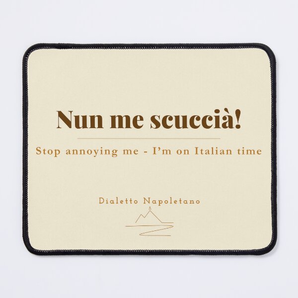 Item preview, Nun Me Scuccia — Neapolitan Dialect Vintage Print Naples Italy designed and sold by vesuviovibes.