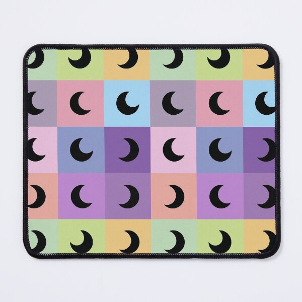 Item preview, Black moons on pink designed and sold by uunaa.