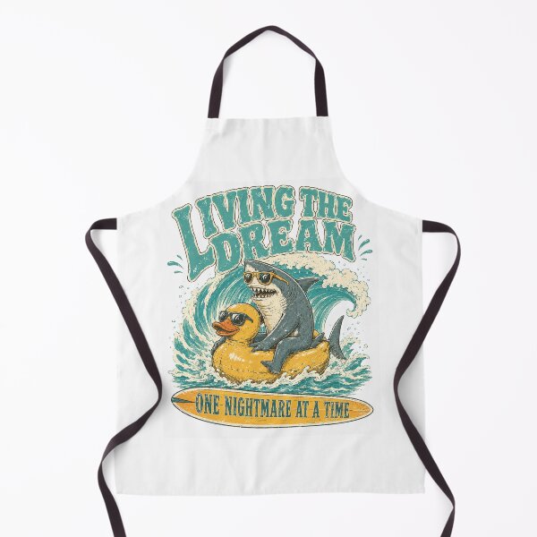 Item preview, Living The Dream One Nightmare At A Time Shark Duck Floatie designed and sold by Region.