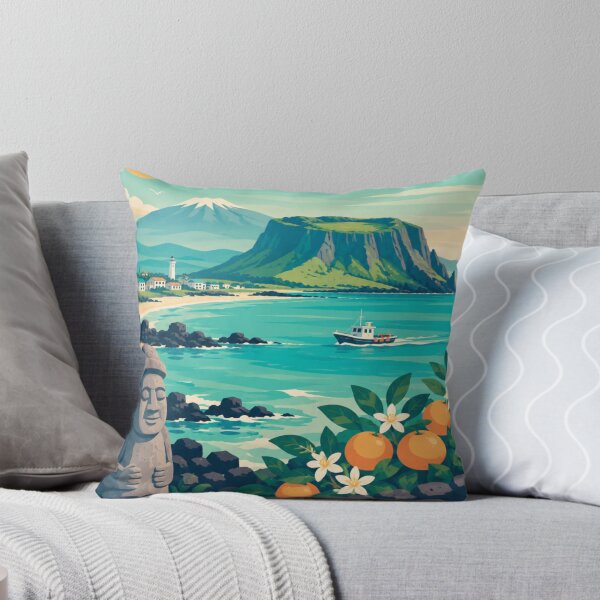 Item preview, Jeju Island South Korea Travel Poster designed and sold by MatthewHeights.