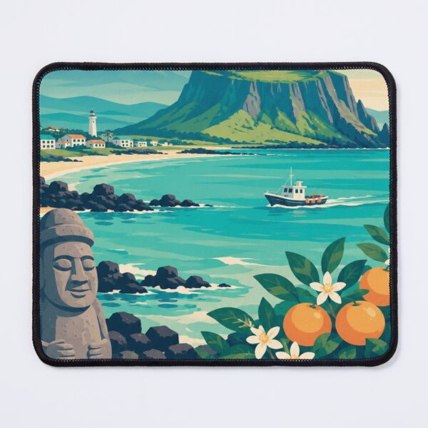 Item preview, Jeju Island South Korea Travel Poster designed and sold by MatthewHeights.