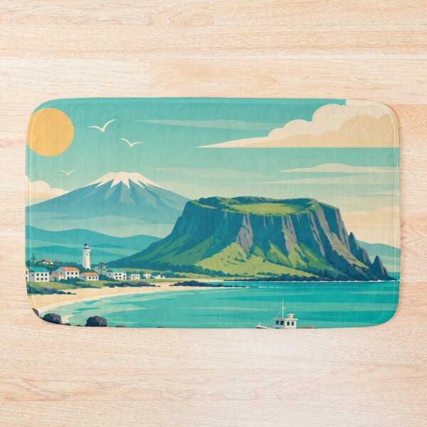 Item preview, Jeju Island South Korea Travel Poster designed and sold by MatthewHeights.