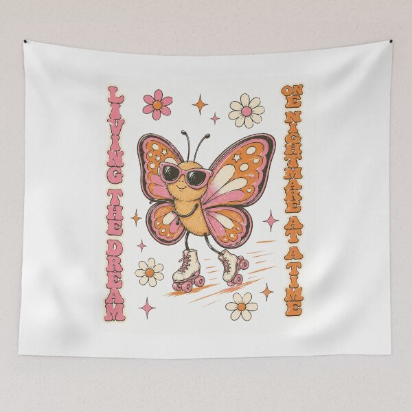 Item preview, Living The Dream One Nightmare At A Time Roller Skate Butterfly designed and sold by Region.