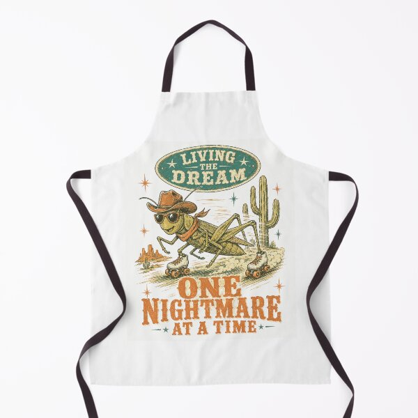 Item preview, Living The Dream One Nightmare At A Time Cowboy Grasshopper Roller Skating designed and sold by Region.