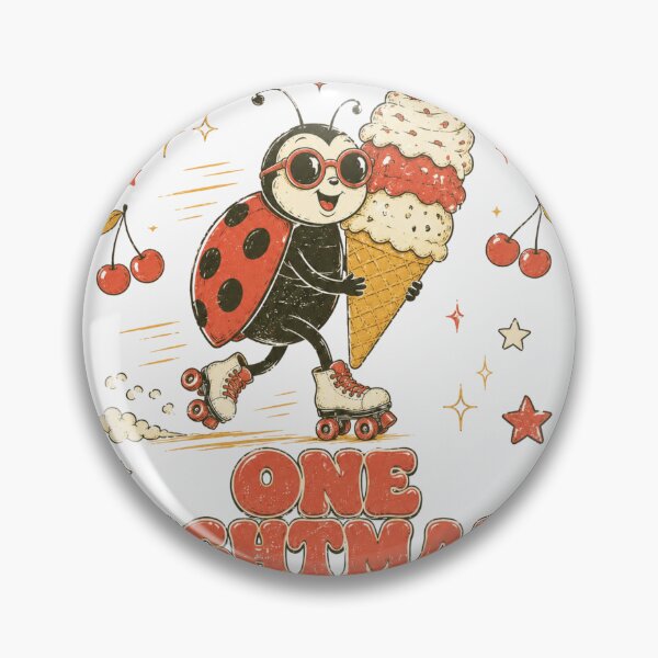 Item preview, Living The Dream One Nightmare At A Time Ladybug Ice Cream Roller Skating designed and sold by Region.