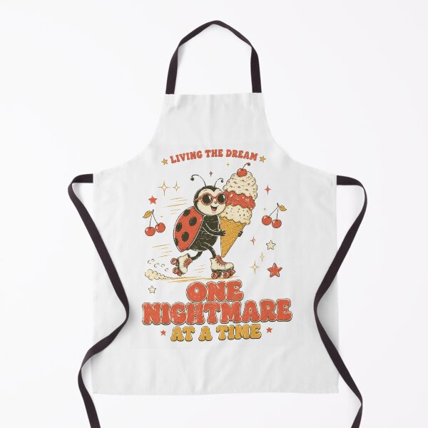 Item preview, Living The Dream One Nightmare At A Time Ladybug Ice Cream Roller Skating designed and sold by Region.