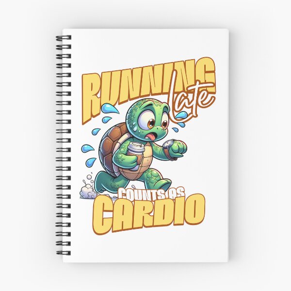 Item preview, Funny Running Late Cardio Turtle Tee designed and sold by TheSnarkyShark.