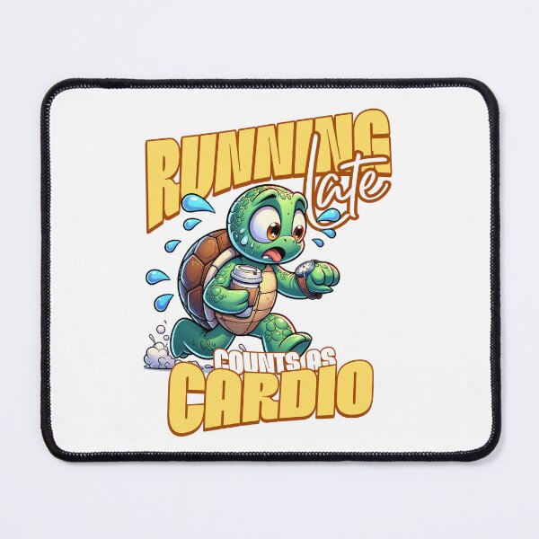 Item preview, Funny Running Late Cardio Turtle Tee designed and sold by TheSnarkyShark.