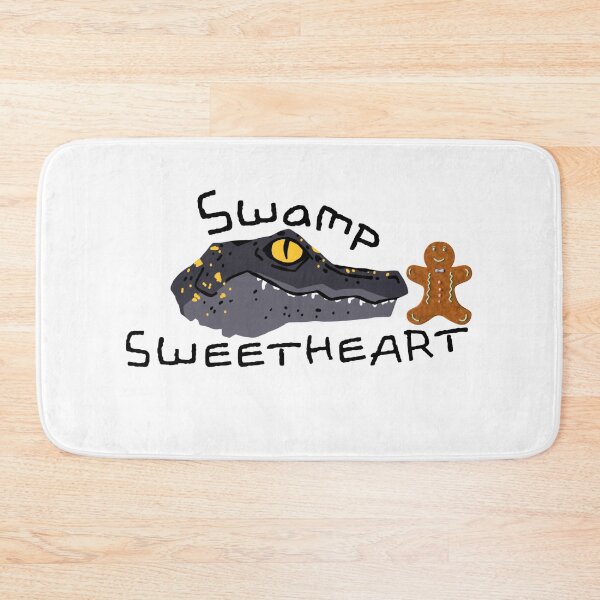 Item preview, Swamp Sweetheart – Funny Crocodile and Gingerbread Cookie Cartoon Design designed and sold by RushVibeWear.