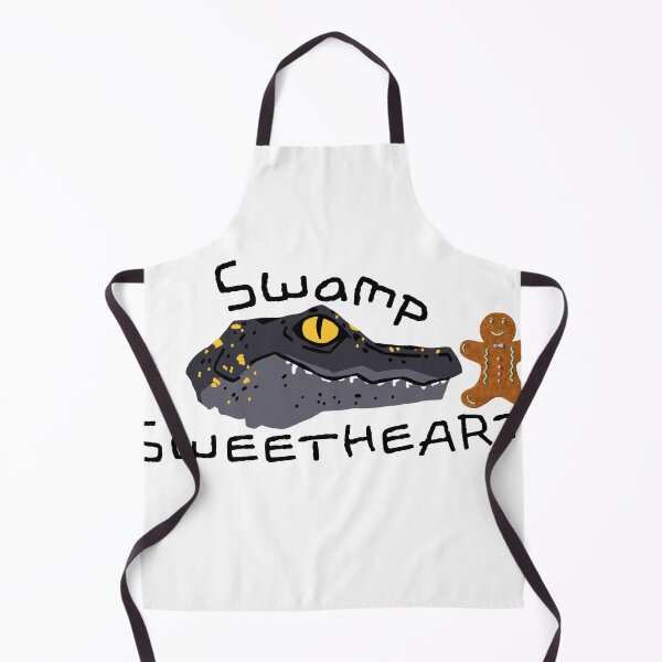 Item preview, Swamp Sweetheart – Funny Crocodile and Gingerbread Cookie Cartoon Design designed and sold by RushVibeWear.