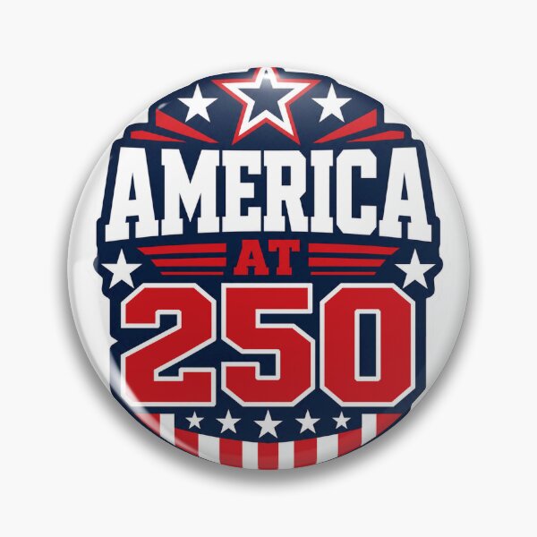 Item preview, America at 250 Commemorative Shield designed and sold by Squiggle Happy.