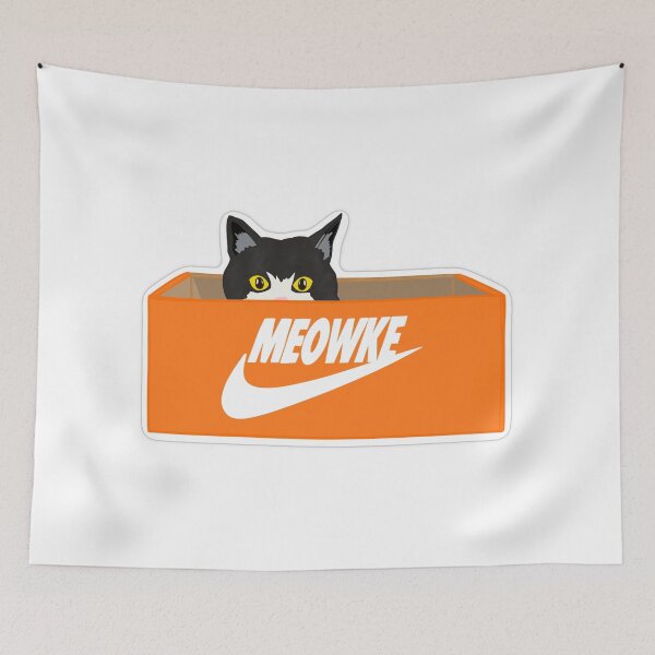 Item preview, Black Cat in Orange Sneaker Box designed and sold by Jus3na.