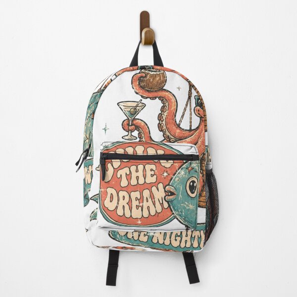 Item preview, Living The Dream One Nightmare At A Time Octopus Hot Air Balloon Fish designed and sold by Region.