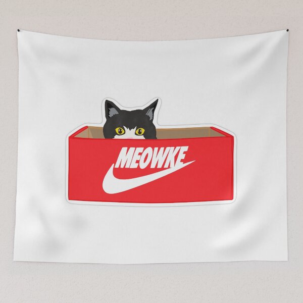 Item preview, Black Cat in Red Sneaker Box designed and sold by Jus3na.