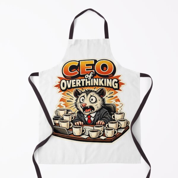 Item preview, CEO of Overthinking Opossum Cute Modern Meme designed and sold by Print Loft.